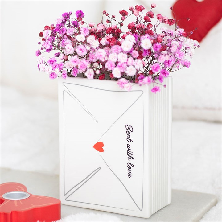 Love Letter Blumen Vase – Keramikvase im Liebesbrief Design
