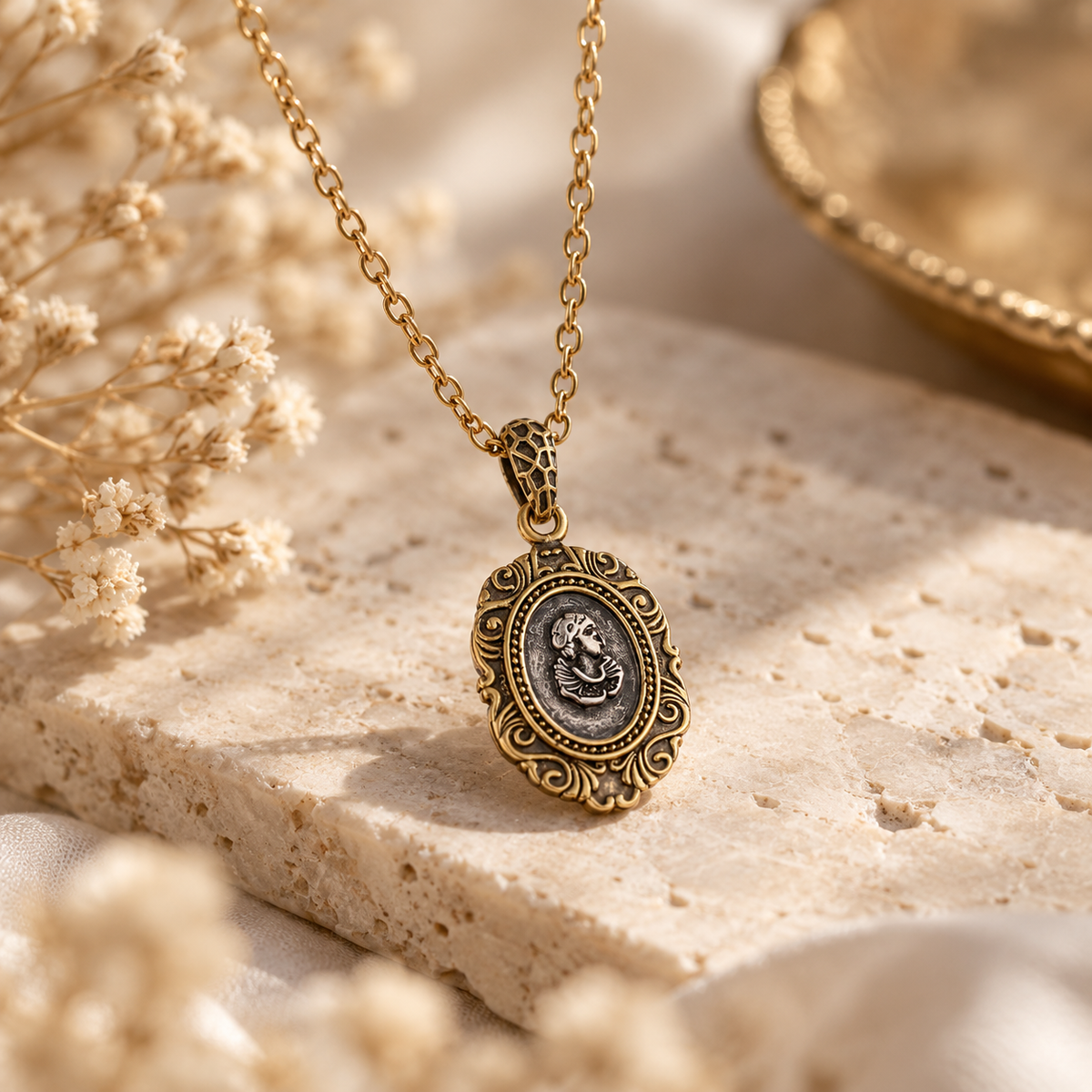 Aurelia – Vintage Medaillon Kette