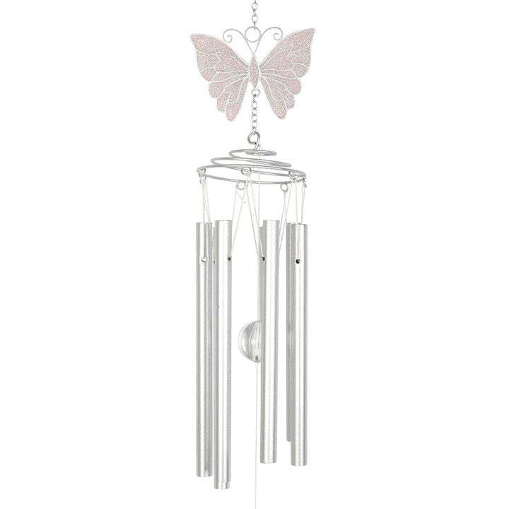 White Butterfly – Windspiel mit Schmetterling