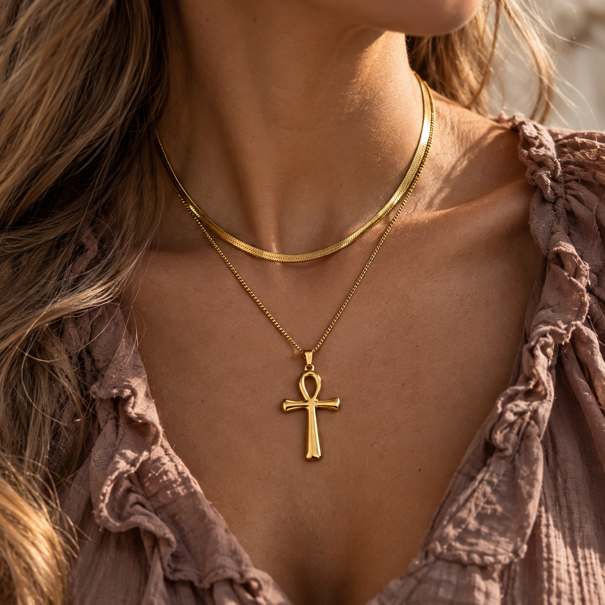 Ankh Kette Gold