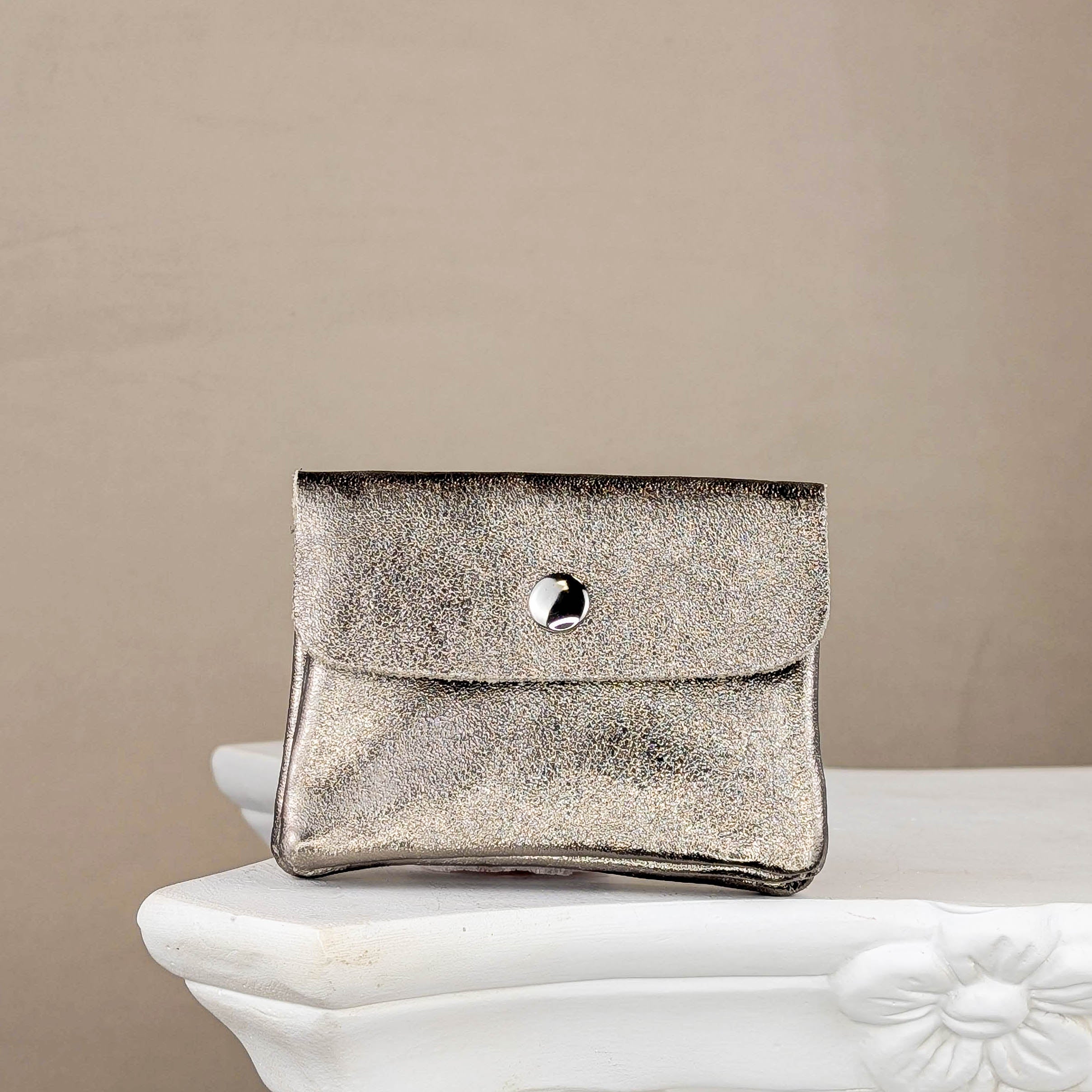 Leder Geldbeutel S - Champagner