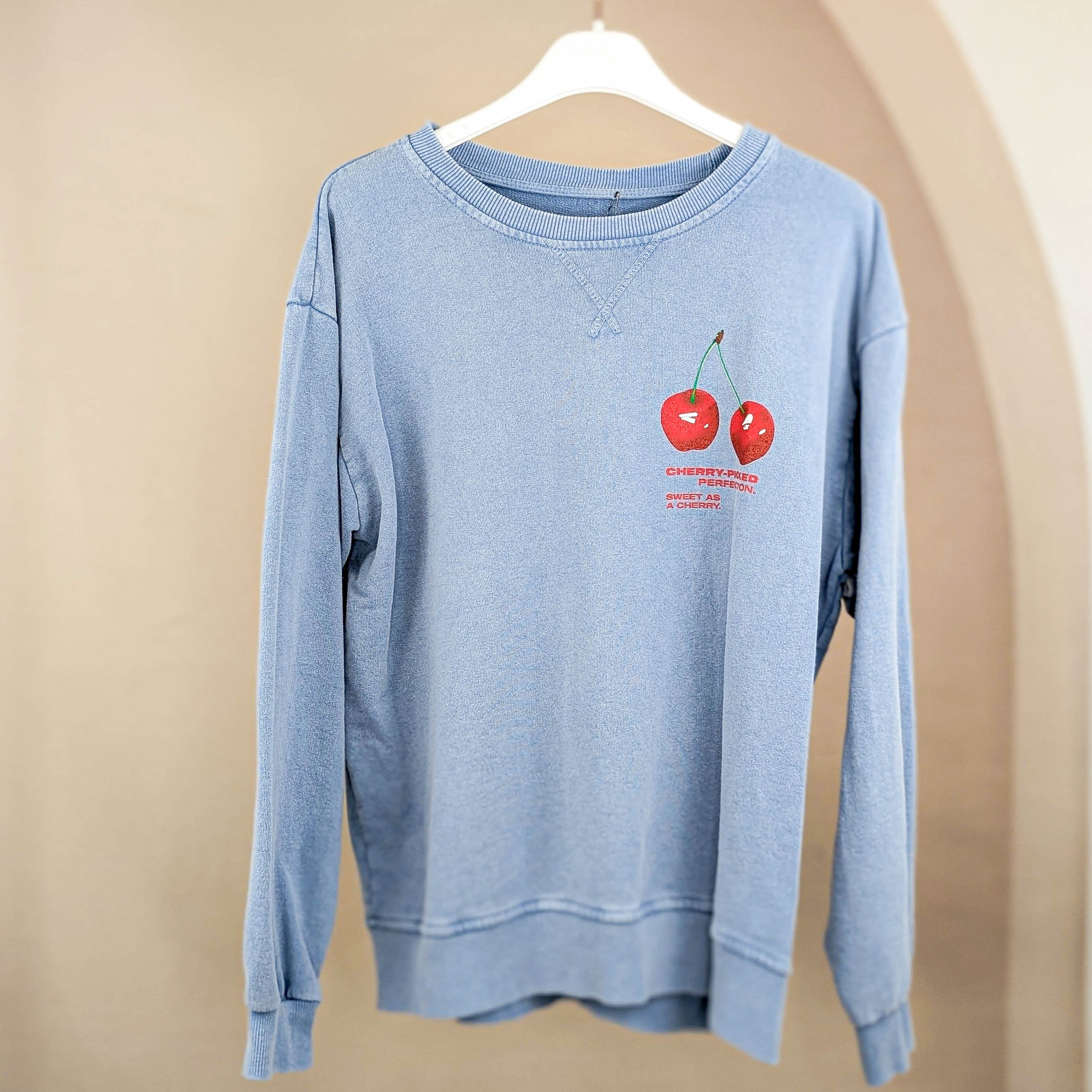 Cherry Sweatshirt - Blau