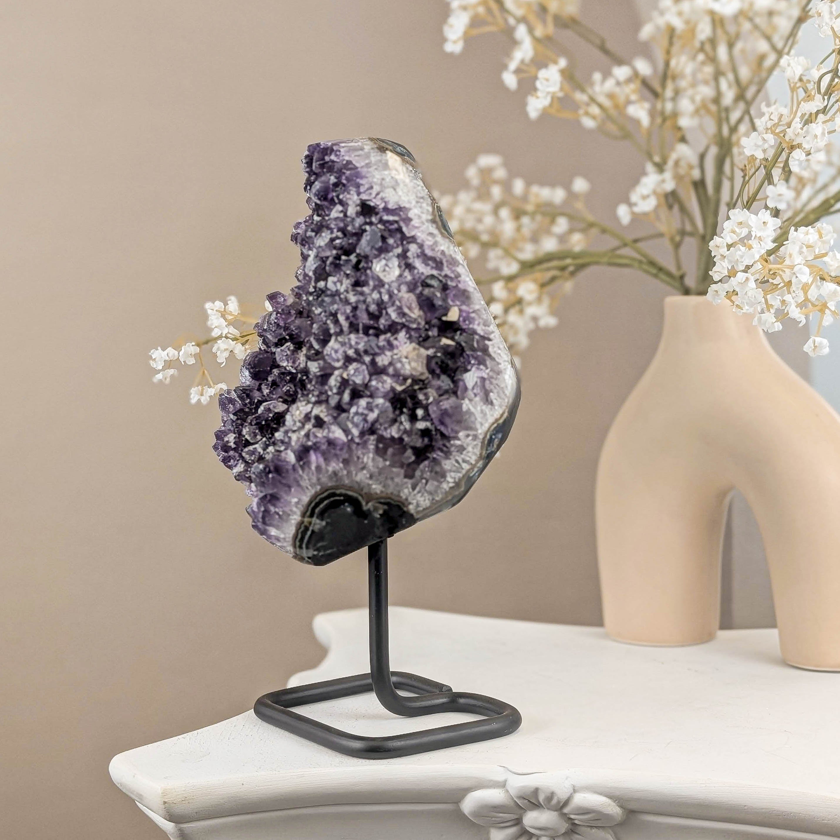 Amethyst Cluster auf Ständer (240R)