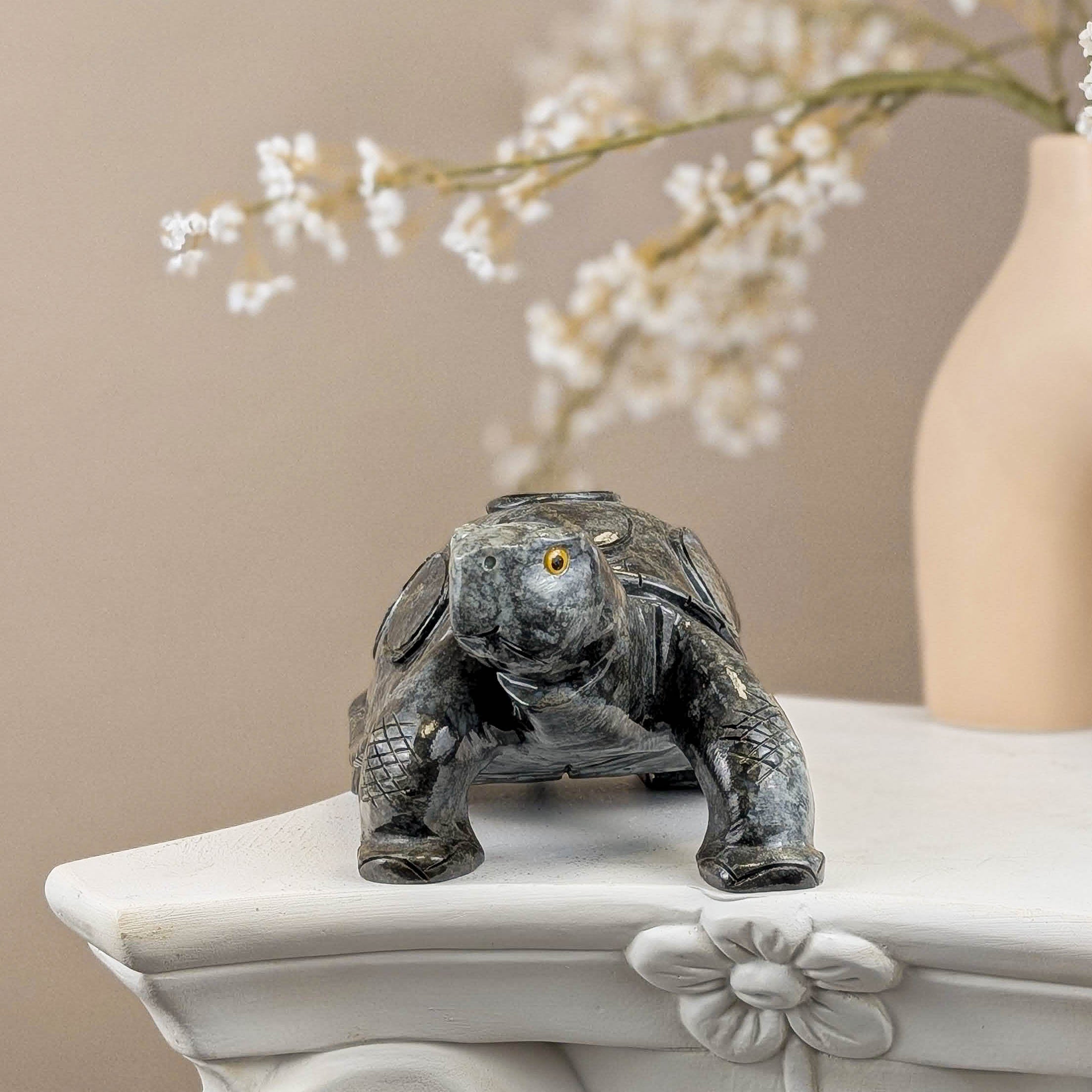 Schildkröten Carving aus Speckstein