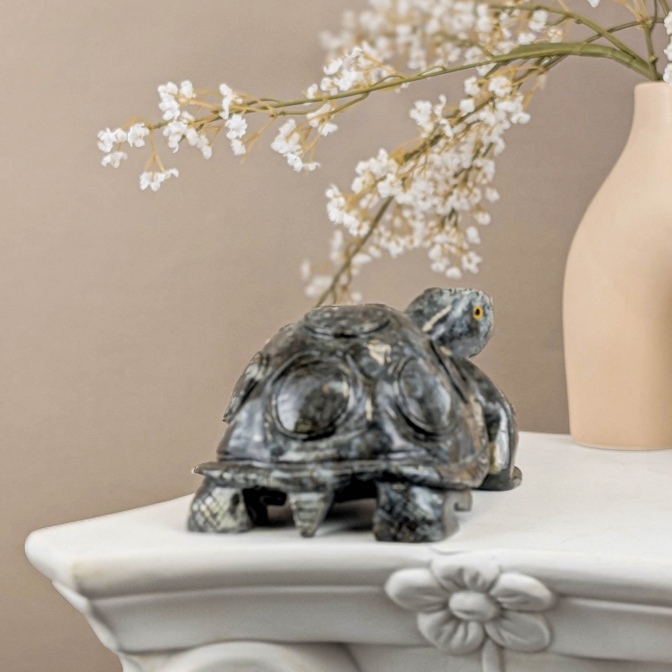 Schildkröten Carving aus Speckstein