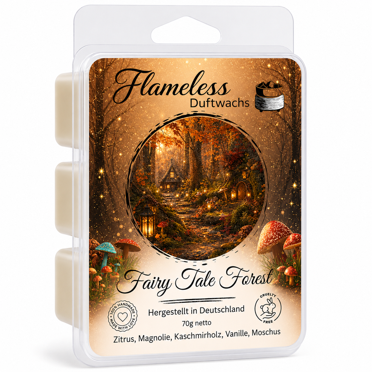 FLAMELESS Soja-Duftwachs FAIRY TALE FOREST 70 g