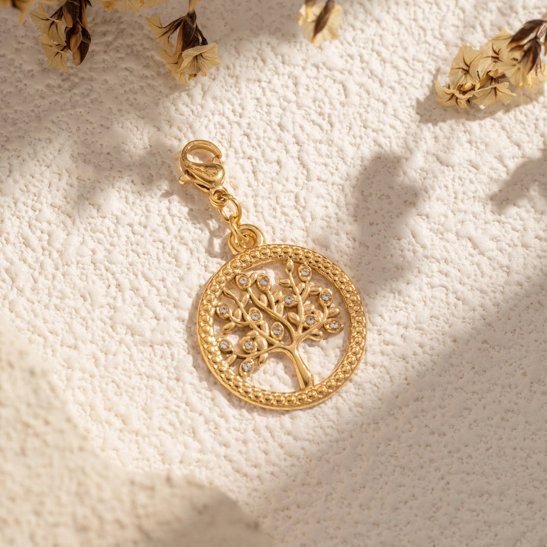 Edelstahl Charm - Baum des Lebens