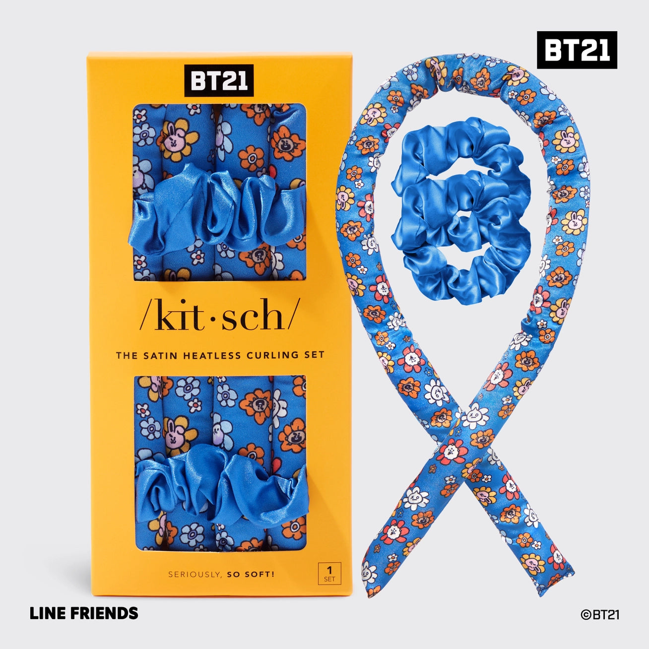 BT21 x Kitsch Satin Lockenwickler