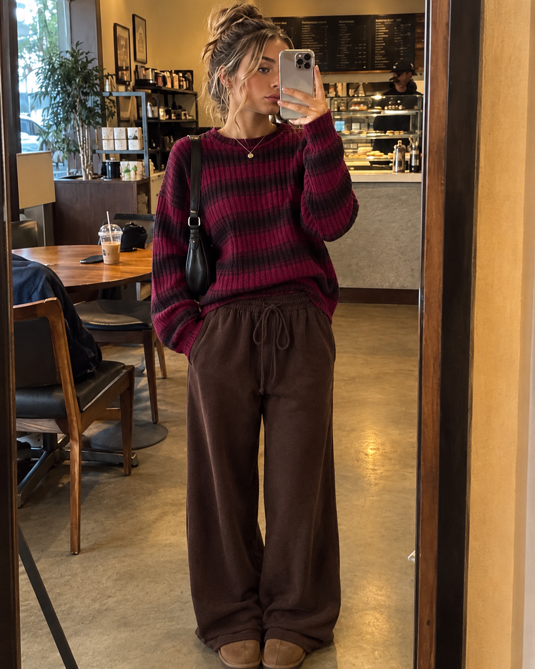 Kuscheliger Pullover mit Streifen