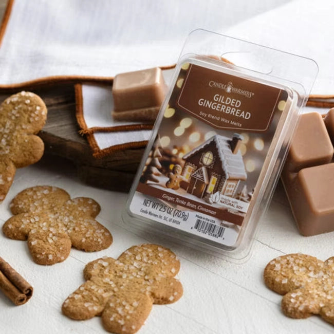 Wachsmelt – Gingerbread | Handgegossen aus 100% Sojawachs, Warmer Lebkuchen-Duft