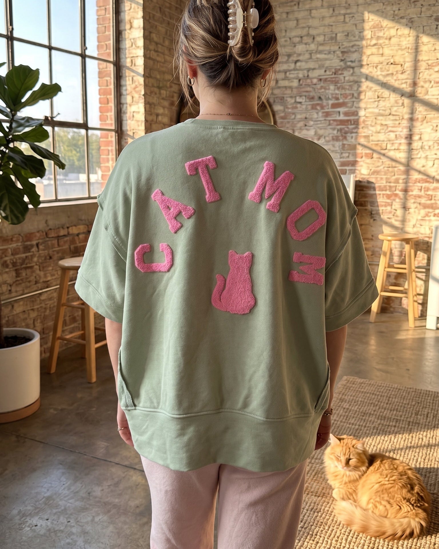 Cat Mum Shirt Oversize