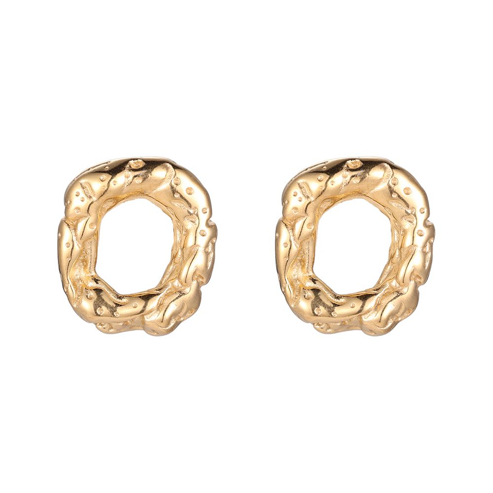 Molten Oval Ohrrstecker
