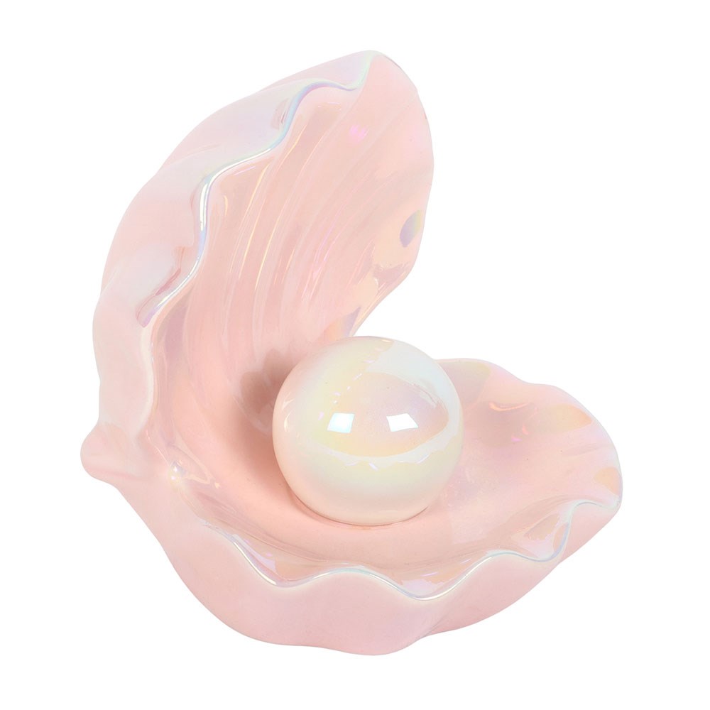 Schmuckdöschen in Muschelform – Elegante Schmuckschale mit Perlendetail