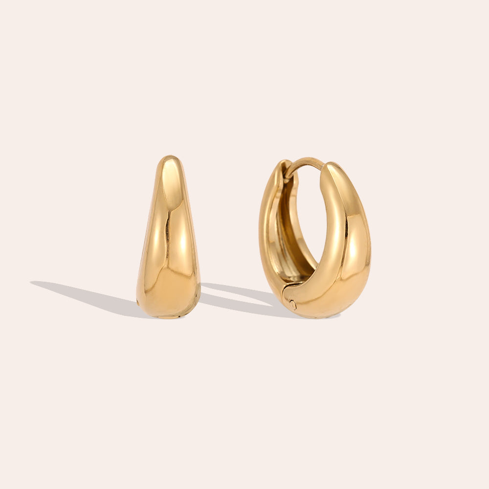 Classic Hoops Edelstahl Creolen 18 mm