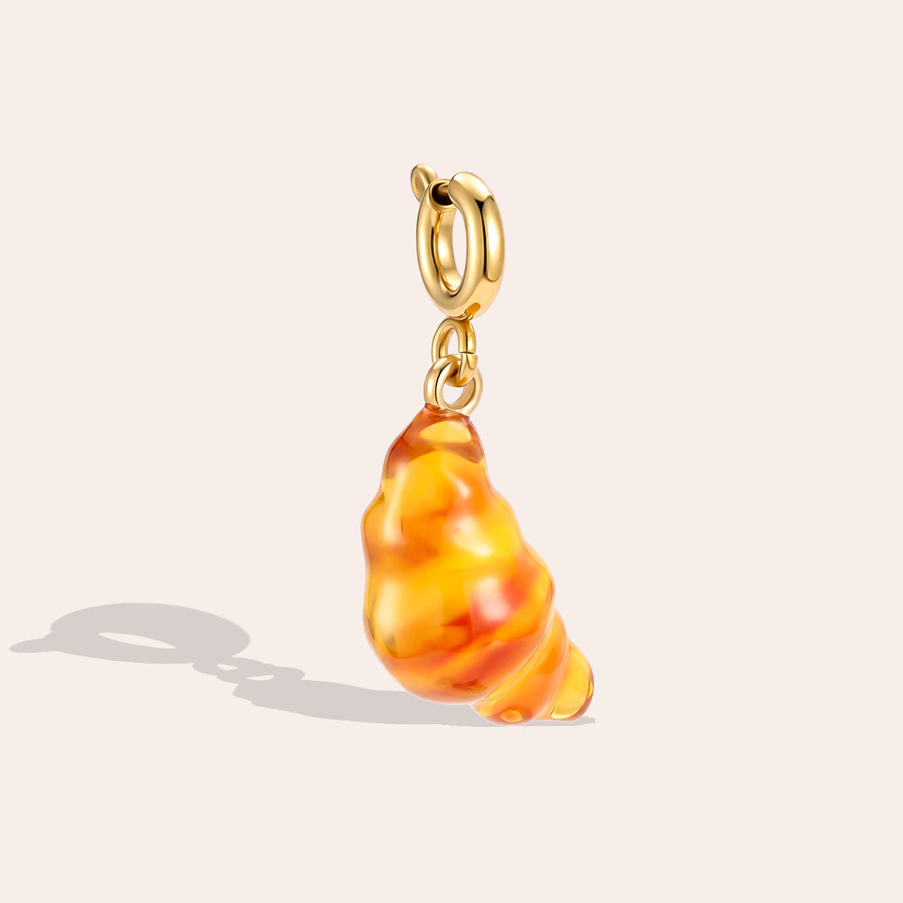 Croissant Charm Pendant 25mm