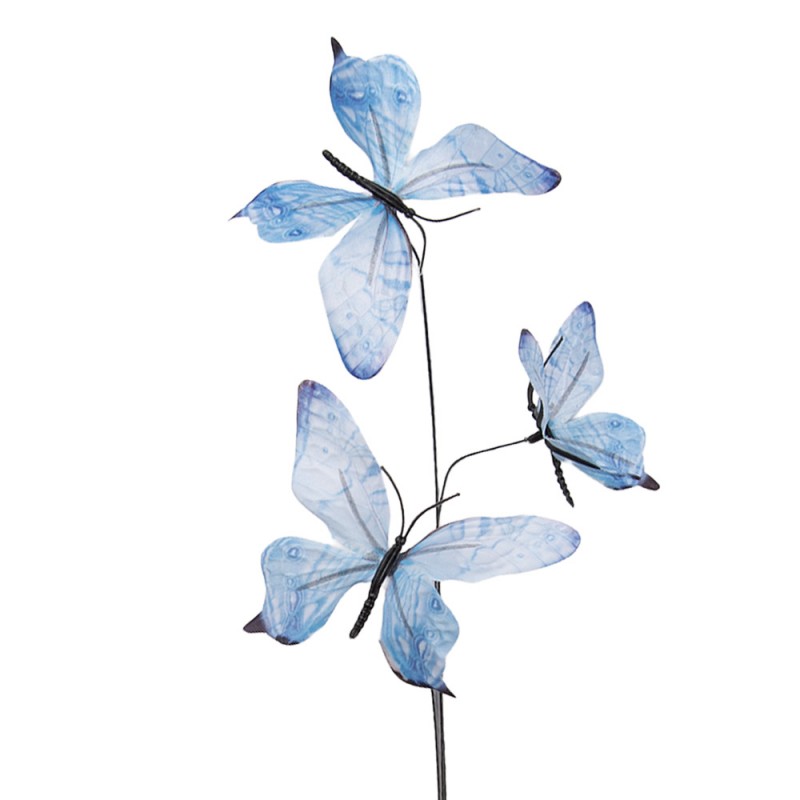 Deko Schmetterlinge am Stil - Hellblau