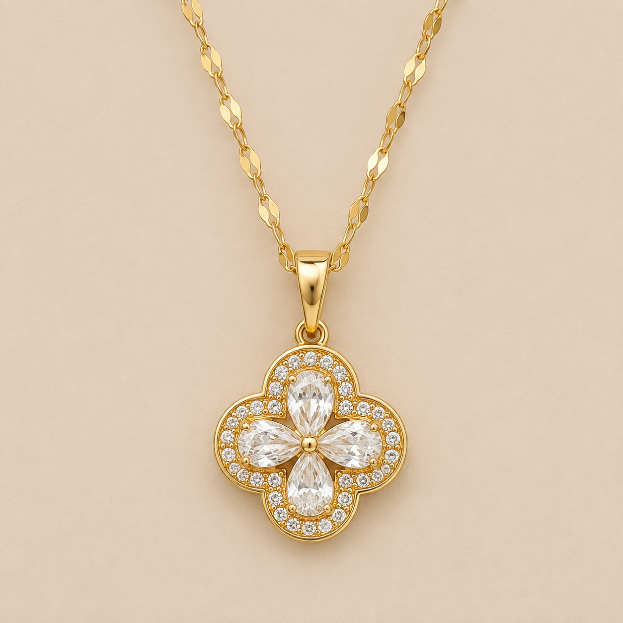 Diamond Flower Kette