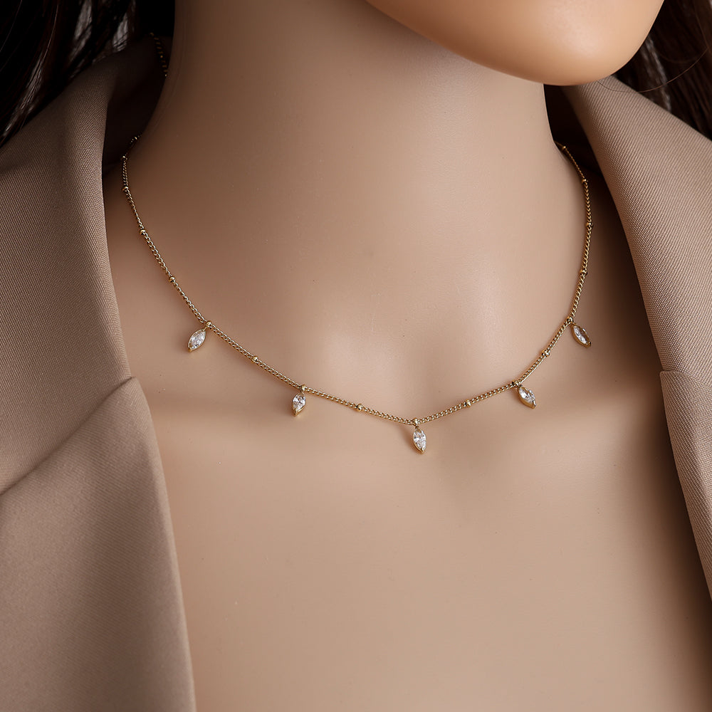 Diamond Eye Drop Kette