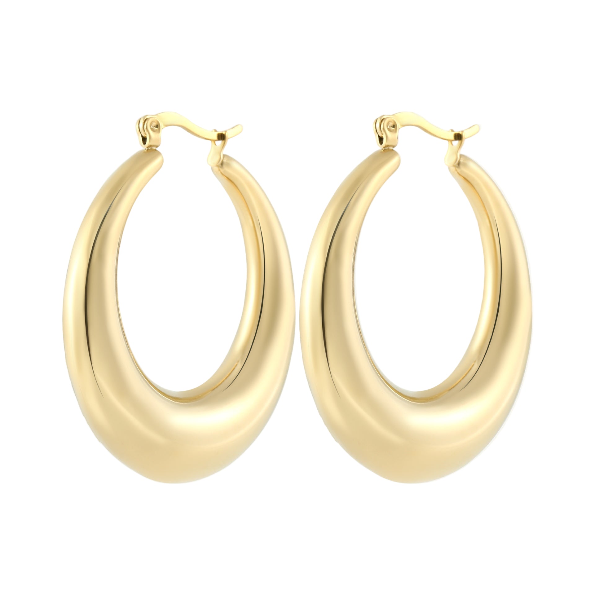 Oval Bold Hoops