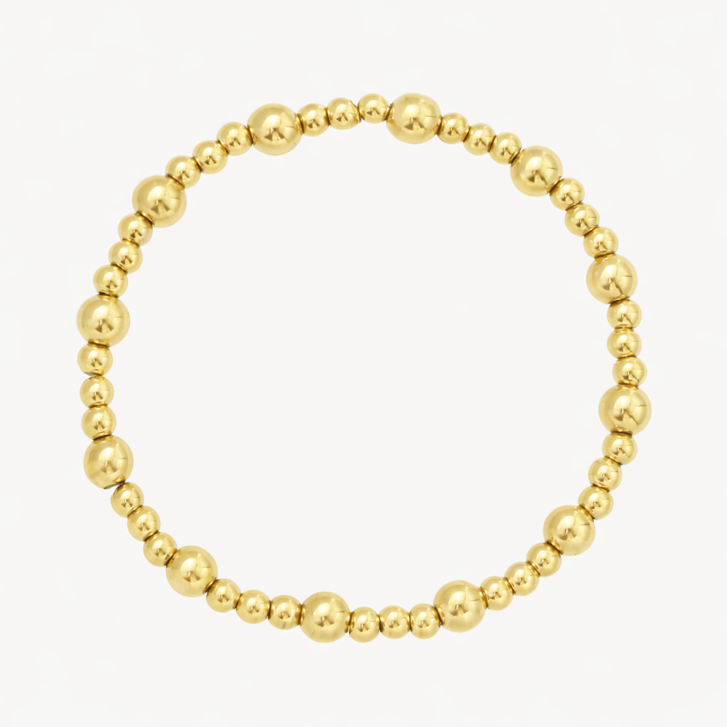 Edelstahl Bubble Armband – Gold oder Silber | Modernes Statement