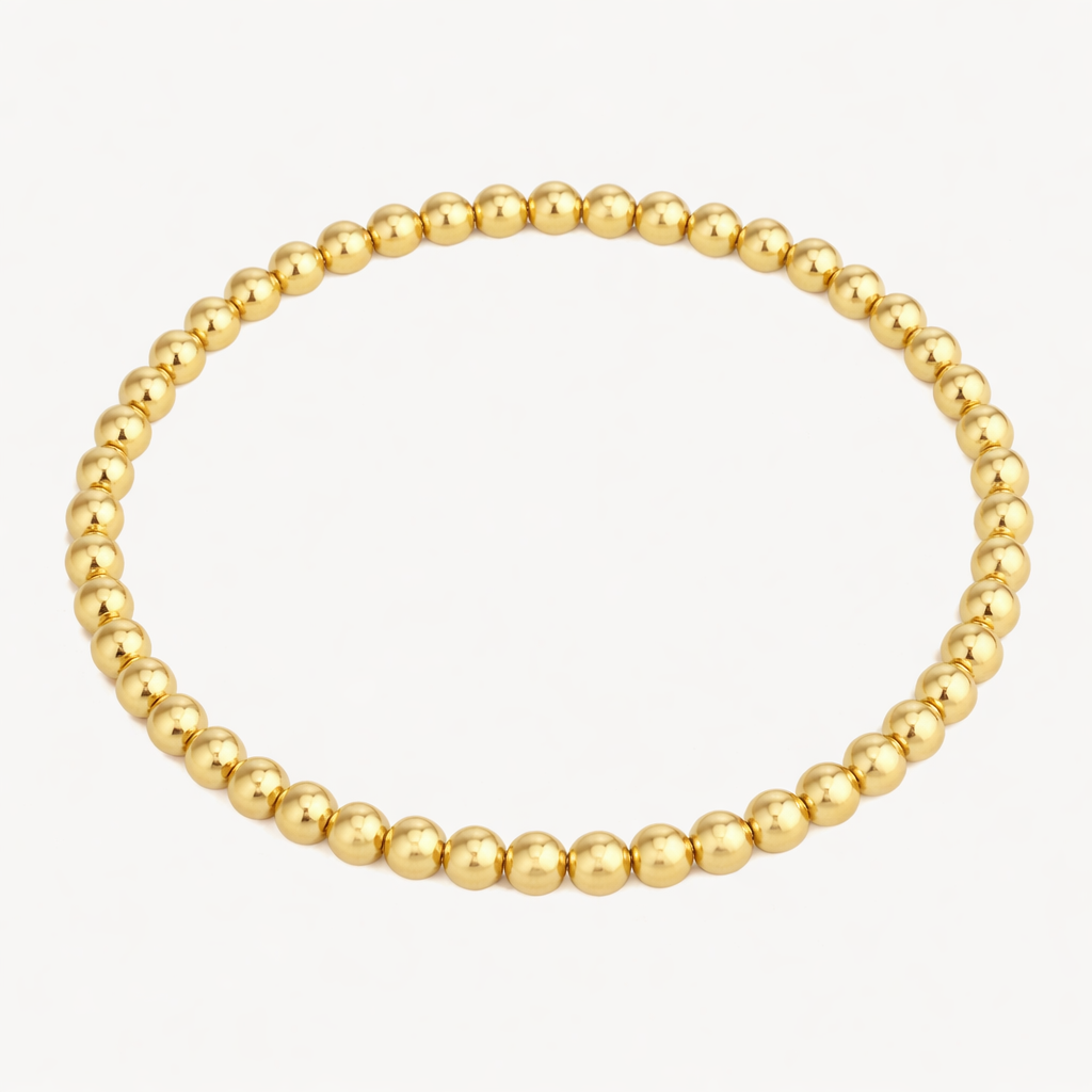 Edelstahl Kugelarmband – Gold oder Silber | 14 Karat vergoldet