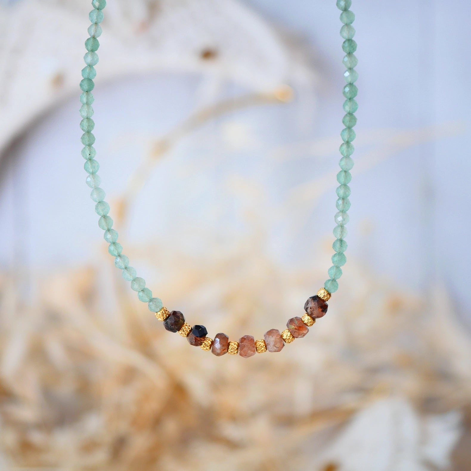 Ardena Kette – Andalusit & Aventurin