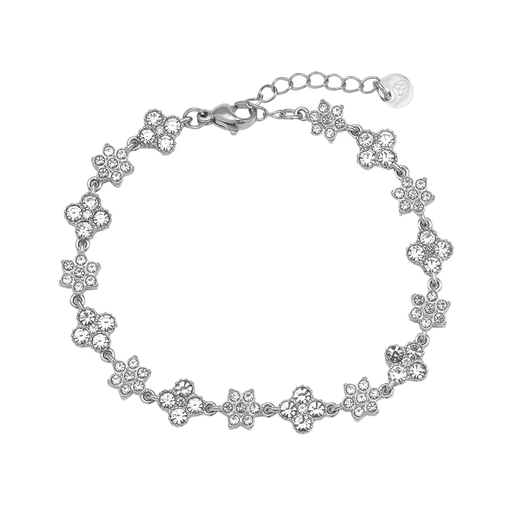 Flower Diamond Tennis Armband