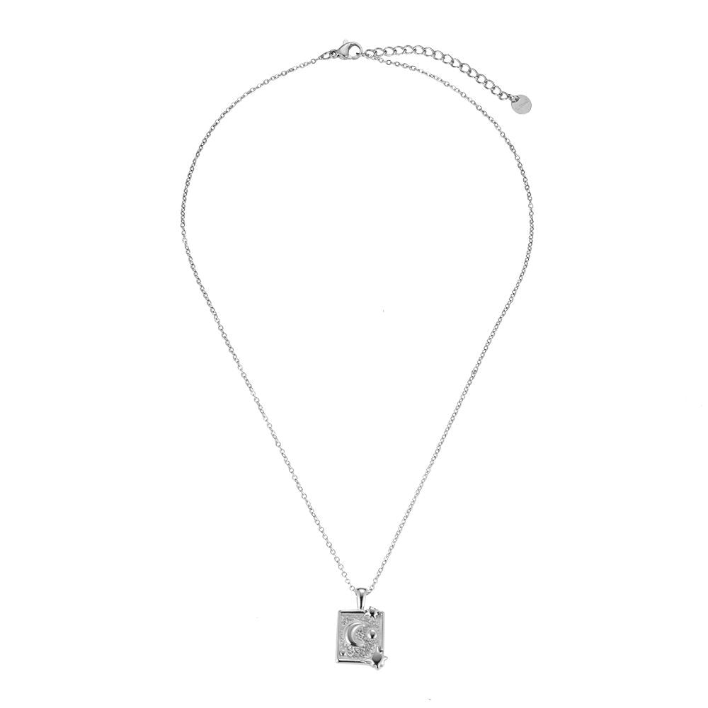 Edelstahl Kette „Stars Framed Moon“