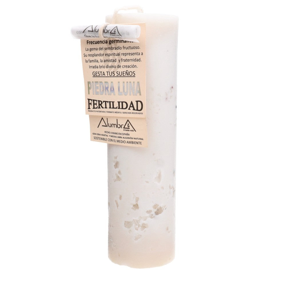 Ritualkerze - Mondstein | Fruchtbarkeit & Feminine Energie