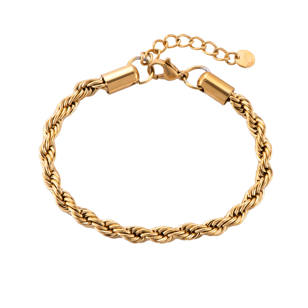 Golden Rope Twist Armband