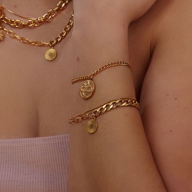 Serpent Coin Armband