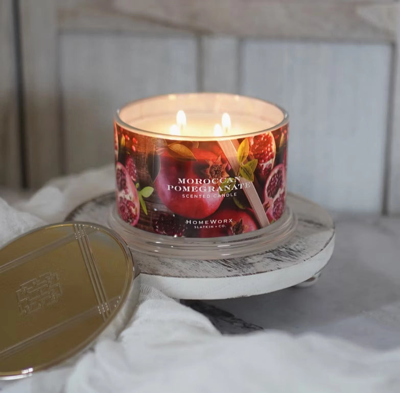 Moroccan Pomegranate – 4-Docht Duftkerze | Granatapfel, Davana & Marokkanisches Patschuli | 510 g