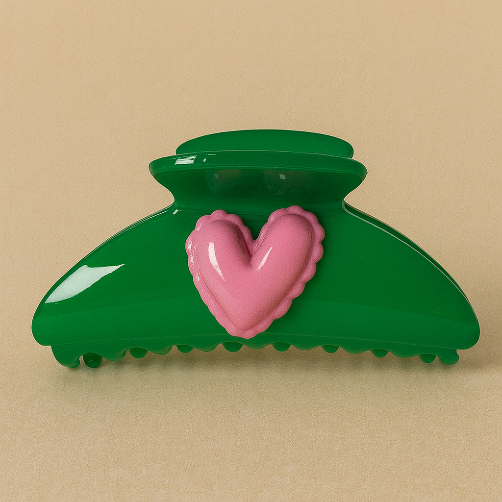 Green Heart Haarklammer