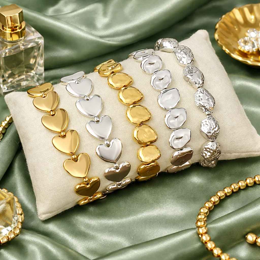 Weighted Harmony Armband – Elastisch in Gold oder Silber