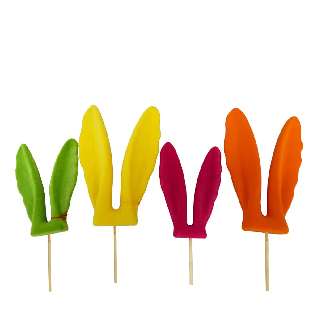 Hasenohren am Stab – Dekostecker aus Kunststoff