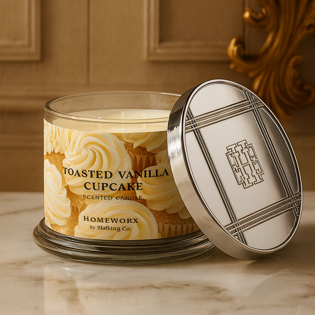 Toasted Vanilla Cupcake – 4-Docht Duftkerze | Warme Vanille & Karamell | 510 g