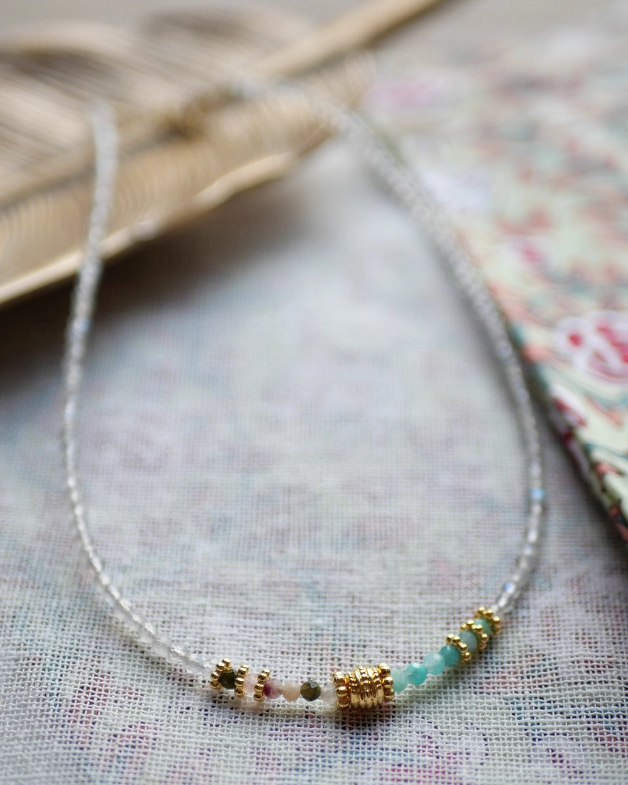 Isyra Kette – Labradorit, Turmalin & Amazonit