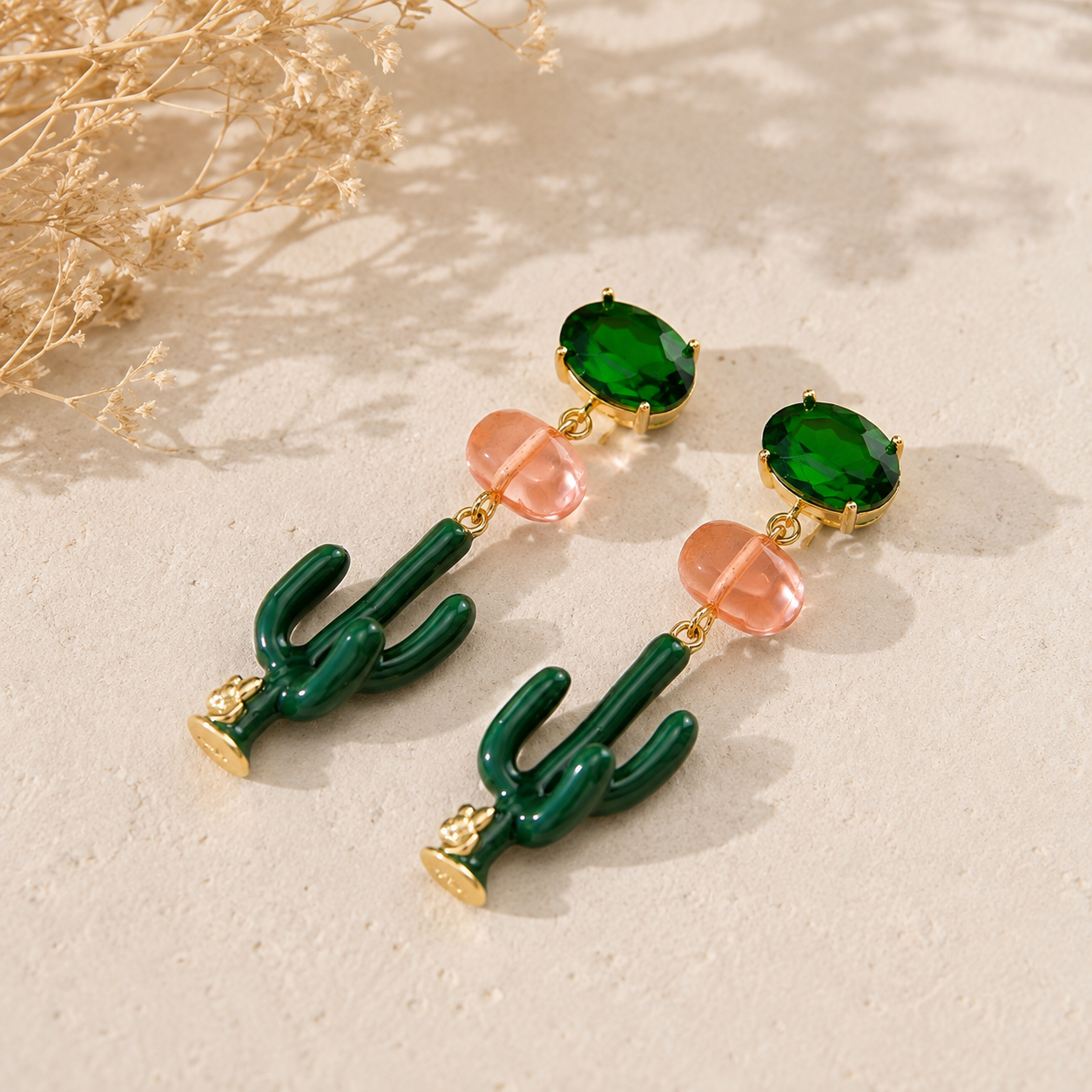Statement-Ohrringe „Cactus Love“