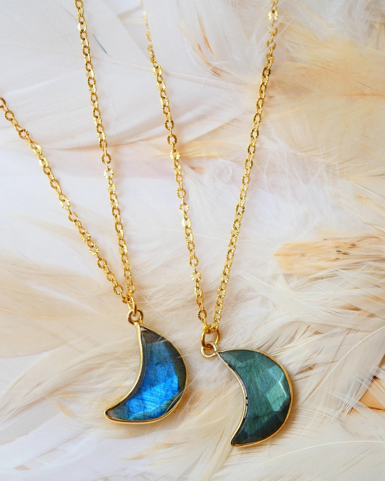 Fengari Kette – Labradorit Mond