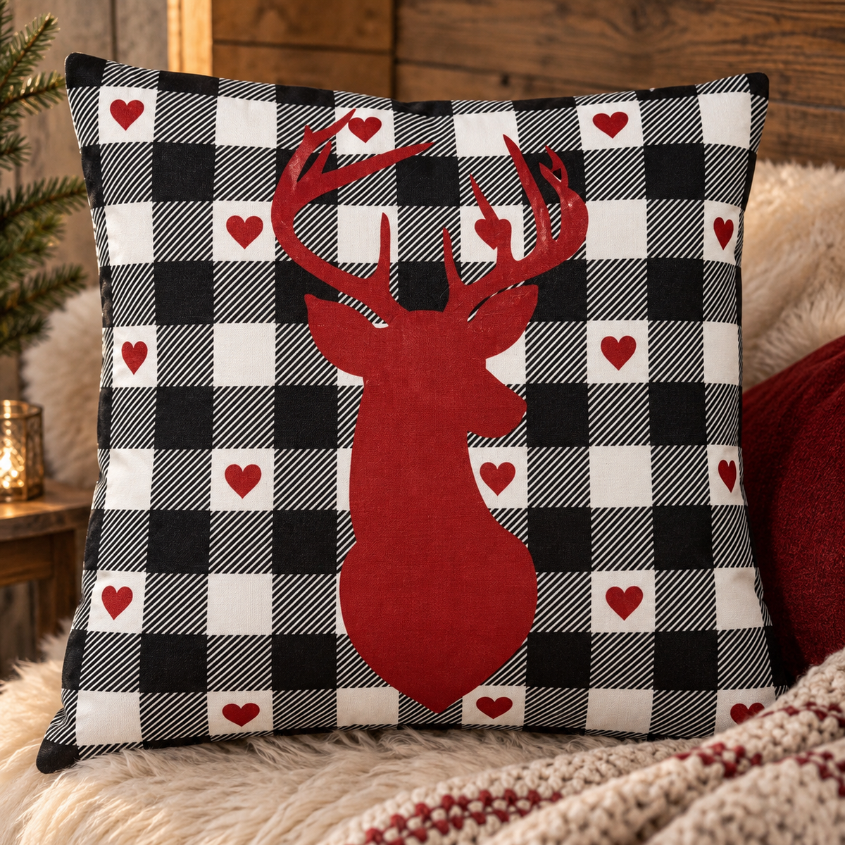 Kissenüberzug - Christmas Deer