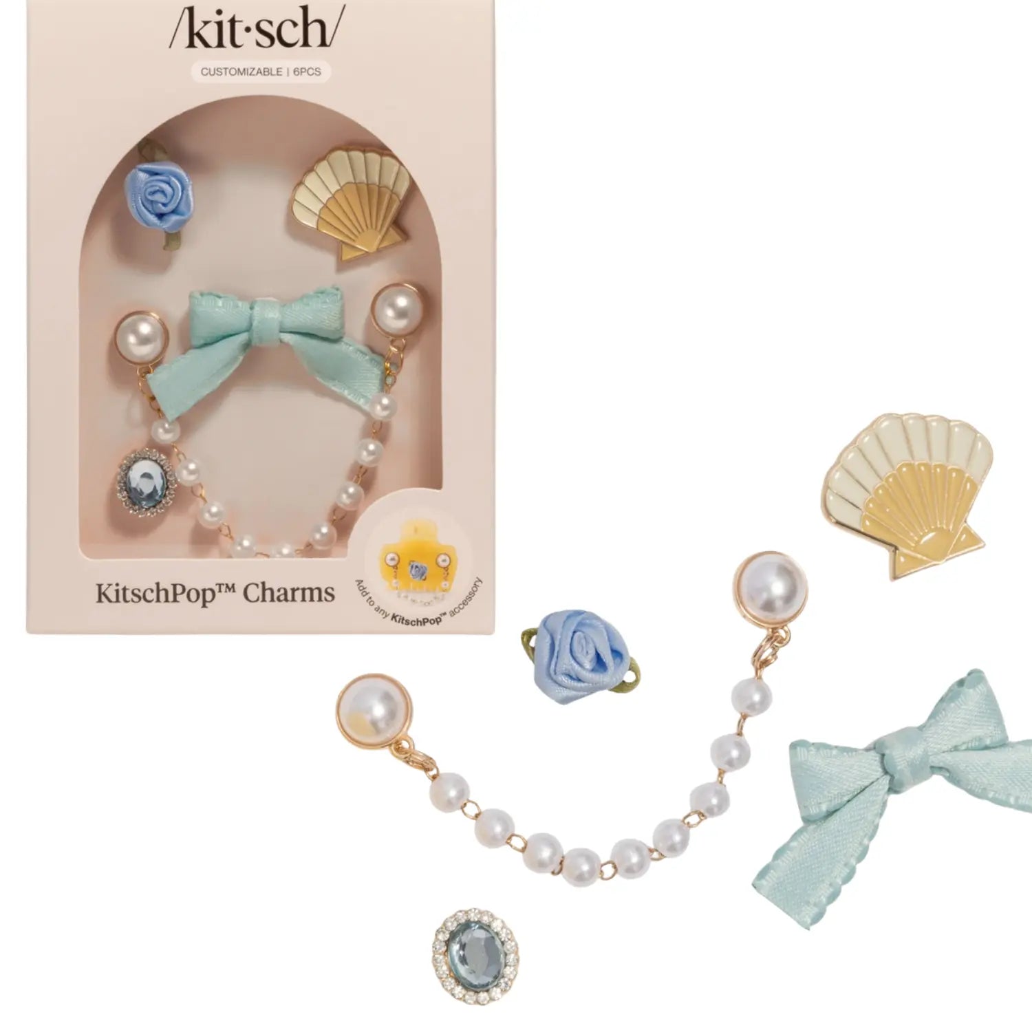 Kitsch Pop Charms in Coastal Cottage – Personalisiere deine Haarklammer