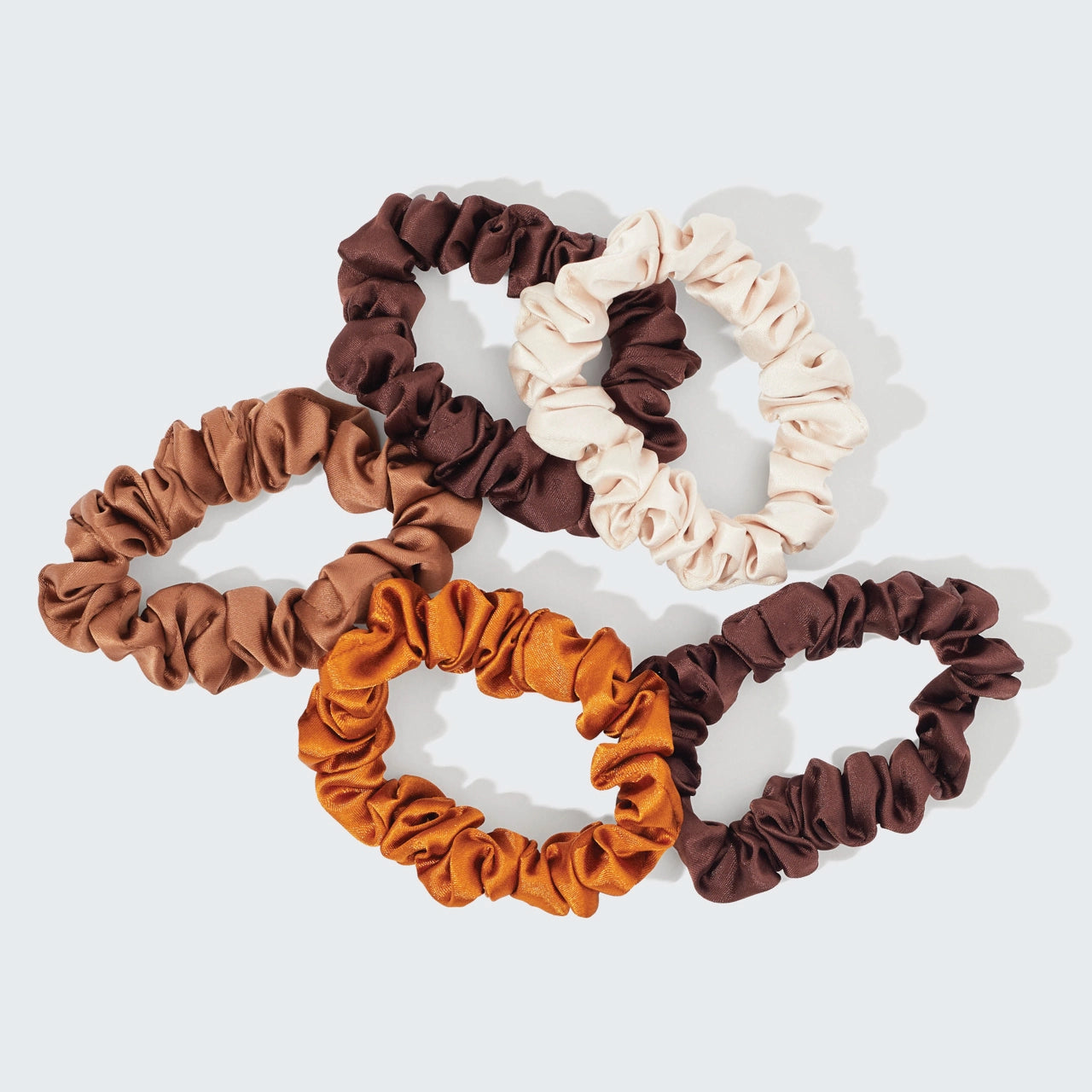 Kitsch Satin Petite Scrunchies 5er-Set – Sedona