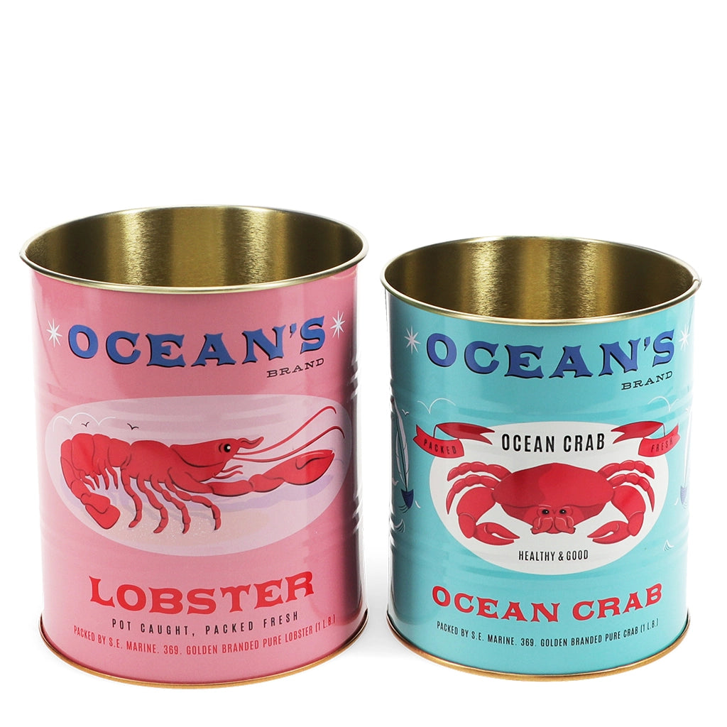 Retro Aufbewahrungsdosen – Lobster & Crab 2er Set