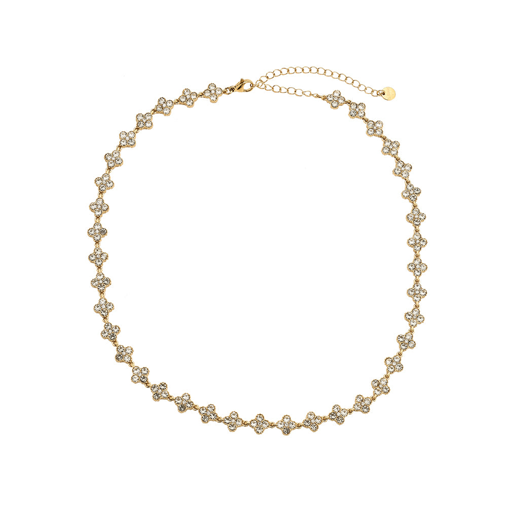 Lucky Flower Diamond Tennis Kette