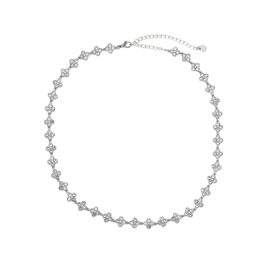 Lucky Flower Diamond Tennis Kette