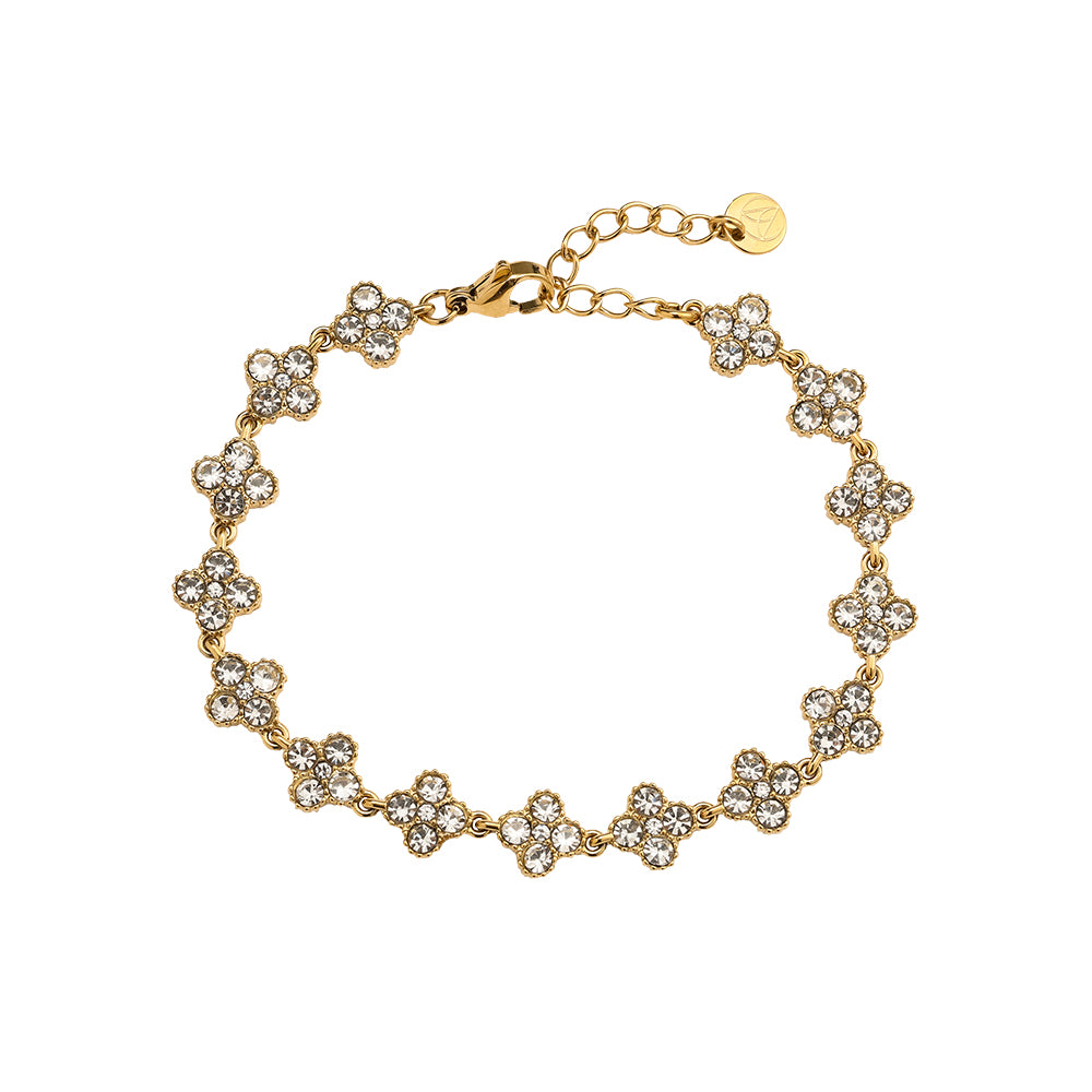 Lucky Flower Diamond Tennis Armband