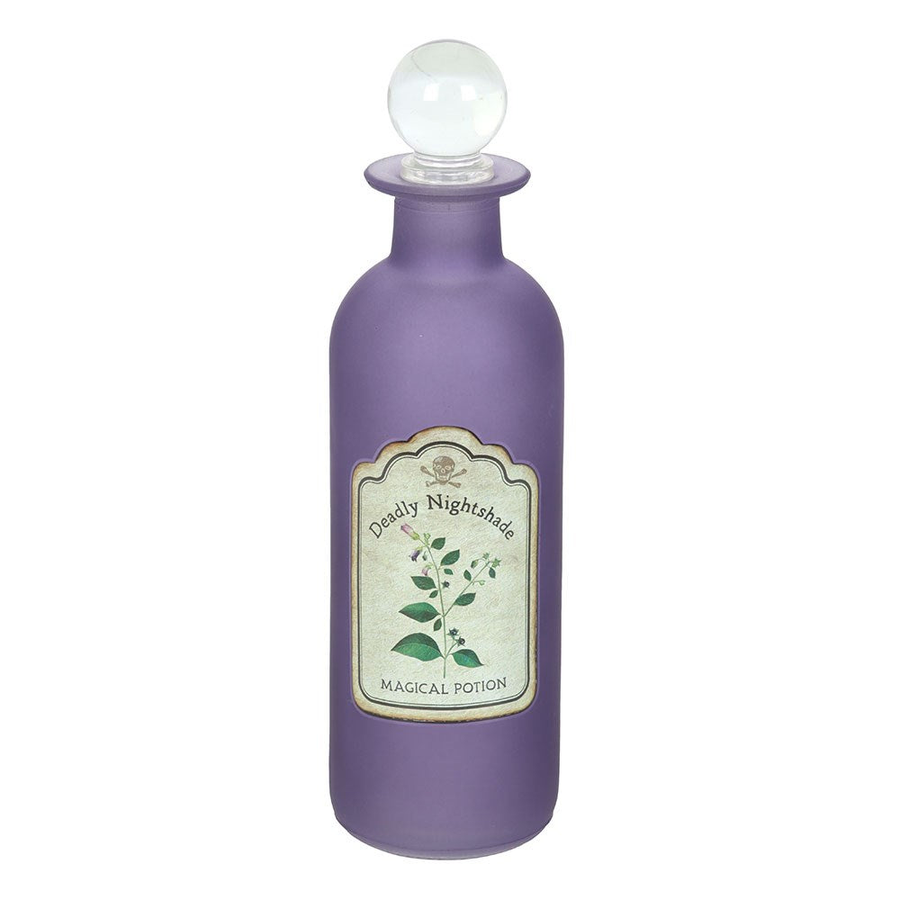 Dekorative Glasflasche „Tollkirsche“ – Mystische Gothic-Dekoration