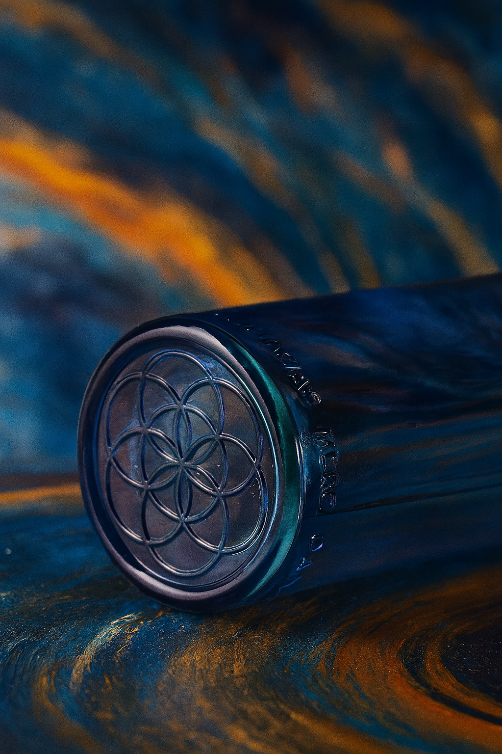 Manifestation Glasflasche – OmWater Gratitude