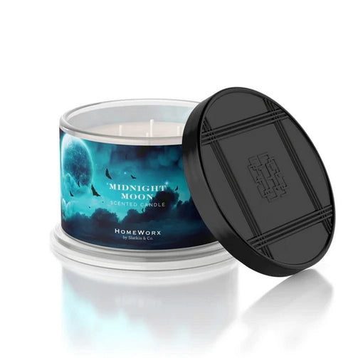 Midnight Moon – 4-Docht Duftkerze | Herbstblätter, Kürbis & Dunkle Hölzer | 510 g