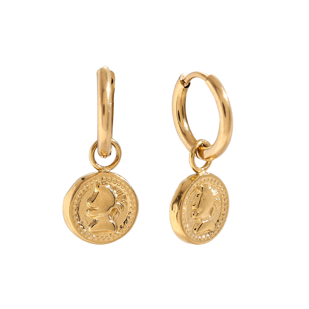 Mini Antique Coin Ohrringe
